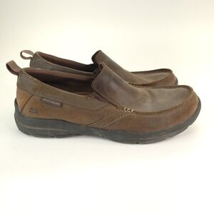 Skechers Harper-Forde Loafer Men Size 9.5 Relaxed Fit  Memory Foam Oiled Leather